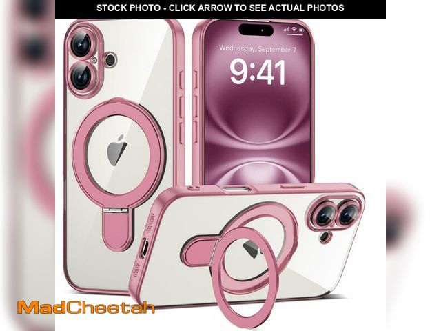 Lot 74-12602558 - ETPESOK Compatible with iPhone 16 Case with Invisible Magnetic Ring Stand [Compatible with Mag-Safe]...