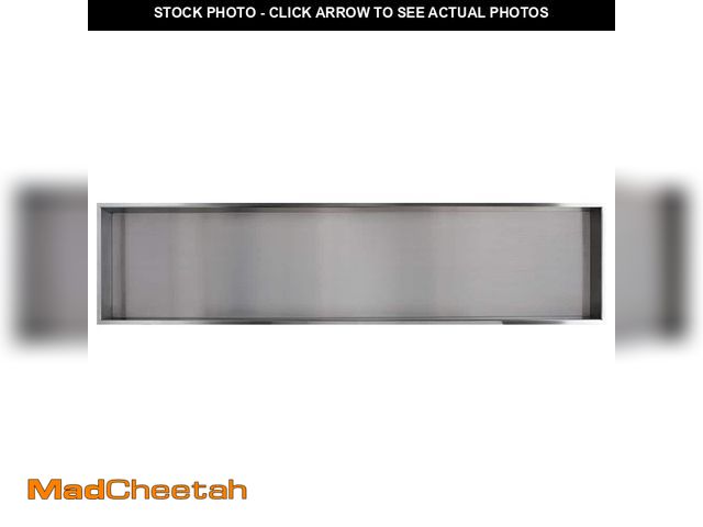 Lot 74-13691194 - Transolid Storage Pod 58.5 in. x 14 in. 18-Gauge Stainless Steel Shower Niche - UNUSED