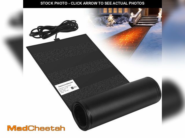 Lot 74-13324532 - HETFOENT Heated Snow Melting Mats,13in x 10FT Heated Outdoor Mats for Winter Snow Removal,Snow and I...