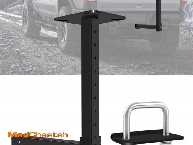 Lot 74-12508456 - Heavy-Duty Hitch Mount Vise Plate, Hitch Vise Holder with Adjustable Height, Hitch Vise Mount for Tr...