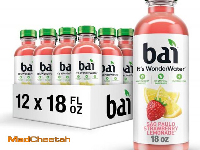 Lot 74-12152013 - Bai Antioxidant Infused Water Beverage, SÃÂ£o Paulo Strawberry Lemonade, with Vitamin C and No Arti...