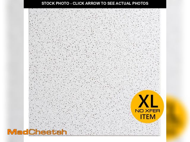 Lot 74-13690393 - 2 ft. x 2 ft. Radar Basic White Square Edge Lay-In Ceiling Tile, case of 16 (64 sq. ft.)(20 Cases; 1...