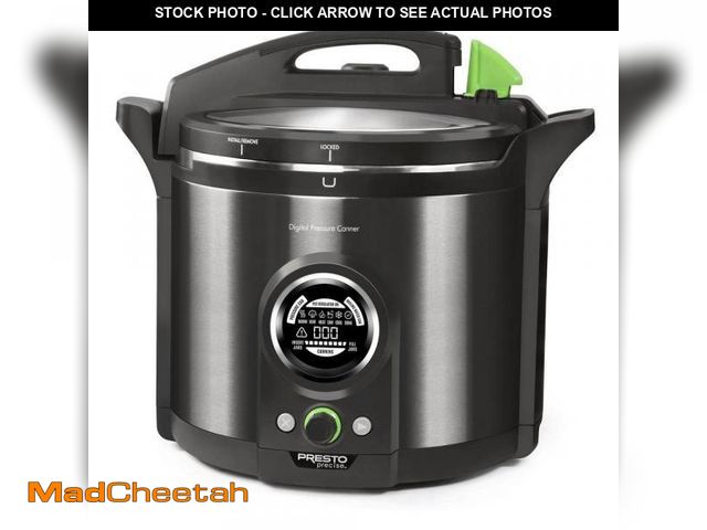 Lot 74-11826544 - Presto Precise 1485-Watt 12 qt. Black Digital Electric Pressure Canner - UNUSED