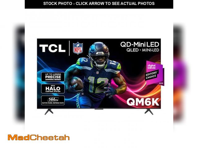 Lot 74-12258999 - TCL 65-Inch Class QM6K Series QD-Mini LED 4K UHD Google Smart TV Best Value Mini-LED TV - QLED, 144h...
