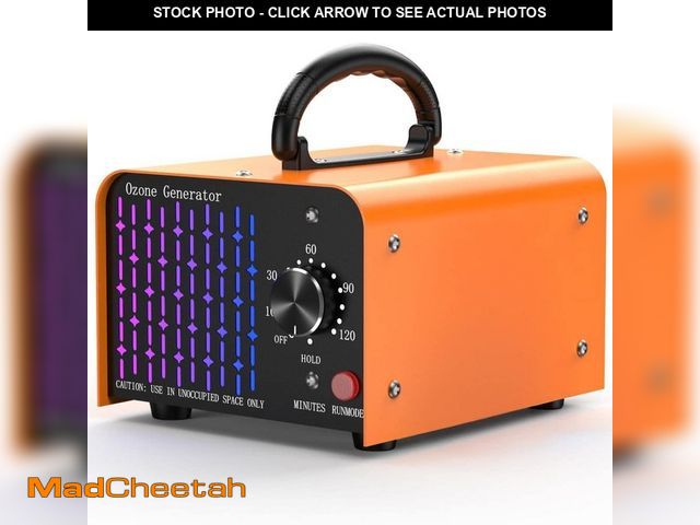 Lot 74-14309262 - Edendirect 10000 sq.ft. High-Capacity Ion and Ozone Generator for Odor Removal(Orange)-w/Fan and Tim...