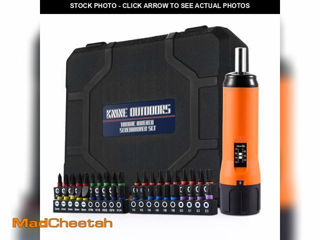 Lot 74-14269155 - KNINE OUTDOORS Torque Screwdriver Wrench Driver Set 10-70 Inch Pounds lbs for Maintenance with T-bar...