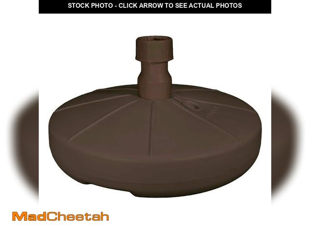 Lot 74-14242540 - Resin Patio Umbrella Base in Bronze - UNUSED