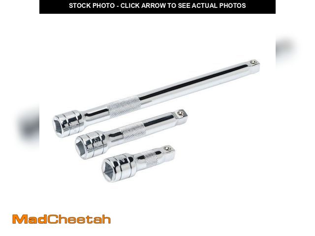 Lot 74-12672473 - (MISSING ONE PIECE) Husky 1/2 in. Drive Wobble Extension Set (3-Pieces) - USED