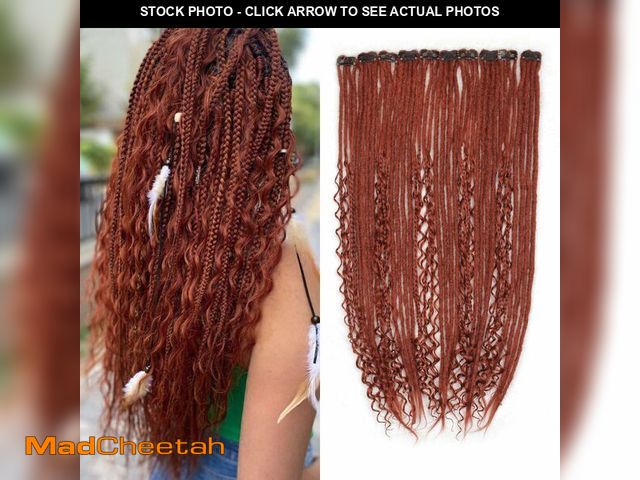 Lot 74-13956959 - 24 Inch Clip in Dreadlock Hair Extensions 10Clips 40 Strands Mixed Synthetic Dreads Extensions for W...