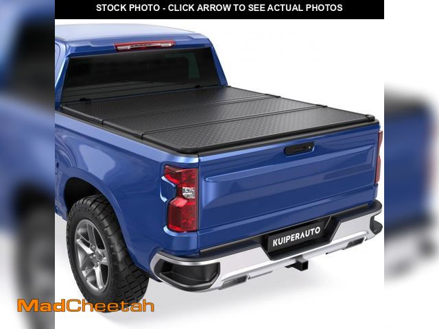 Lot 74-12287164 - KUIPERAUTO 5.8FT Hard Tri Truck Bed Tonneau Cover Compatible for 2019-2025 Chevrolet Silverado GMC S...