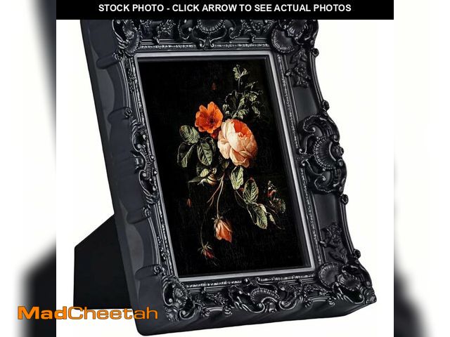 Lot 74-13835926 - HAOYUANFRAME 11x14 Black Vintage Picture Frame, Gothic Ornate Antique Style with Real Glass, 11 x 14...
