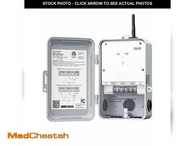 Lot 74-14296181 - DEWENWILS Pool Pump Timer, Heavy Duty Outdoor WiFi Timer Box, 40A 120VAC 2HP, Work with Smart Life, ...