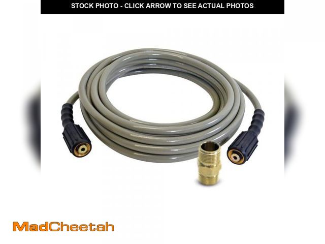 Lot 74-12365523 - SIMPSON MorFlex 1/4 in. x 25 ft. High Pressure Hose with M22 Connections for 3300 PSI Cold Water Pre...