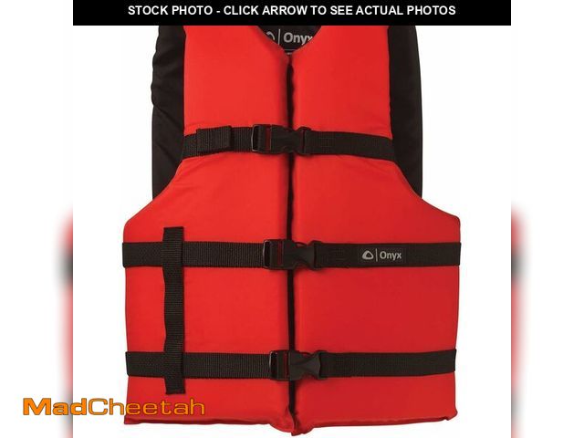 Lot 74-13382482 - ONYX General Purpose Boating Life Jacket Oversize, Red - UNUSED