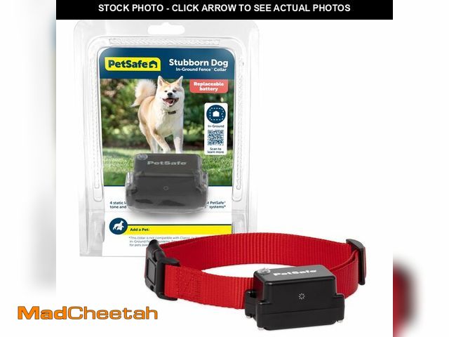 Lot 74-12704679 - PetSafe Stubborn Dog In-Ground Fence Reciever Collar - Waterproof &amp; Battery-Operated Adjustable ...
