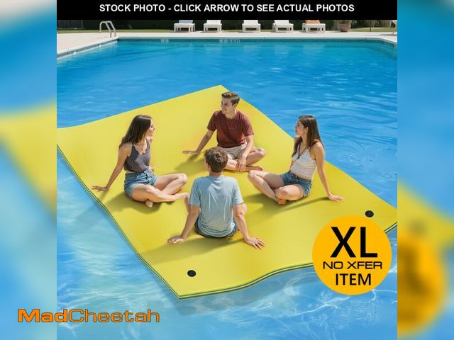 Lot 74-13674403 - YITAHOME 9'/12' Lily Pad Floating Mat for Lake and Pool, Portable Outdoor Water Floating Mat, 3-Laye...