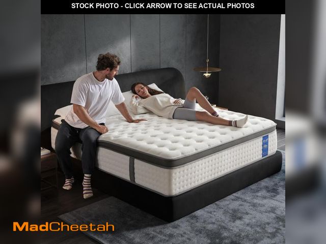 Lot 74-12227442 - KOULABR Z Queen Mattress,14 Inch Size Mattresses in a Box,Memory Foam Hybrid Mattress, Individual Po...