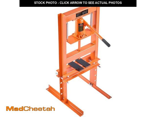 Lot 74-14313012 - SKYSHALO Hydraulic Shop Press, 6 Ton H-Frame Hydraulic Garage/Shop Floor Press, Adjustable Shop Pres...