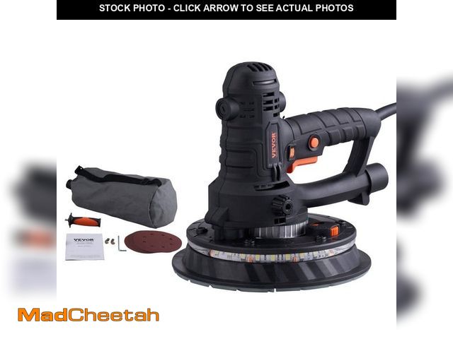 Lot 74-13129748 - (MISSING ACCESSORIES) VEVOR Drywall Sander 800-Watt Brush Motor 1200 RPM to 2300 RPM Variable Speed ...