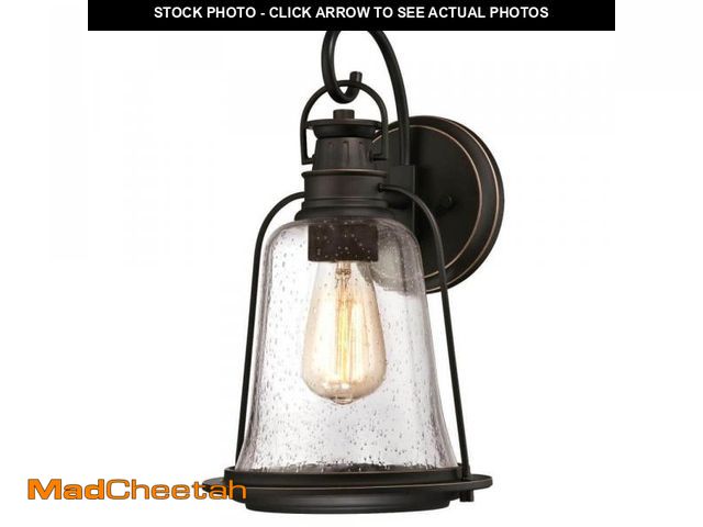 Lot 74-12146823 - Westinghouse Brynn 1-Light Oil Rubbed Bronze with Highlights Outdoor Hanging Wall Lantern Sconce - U...