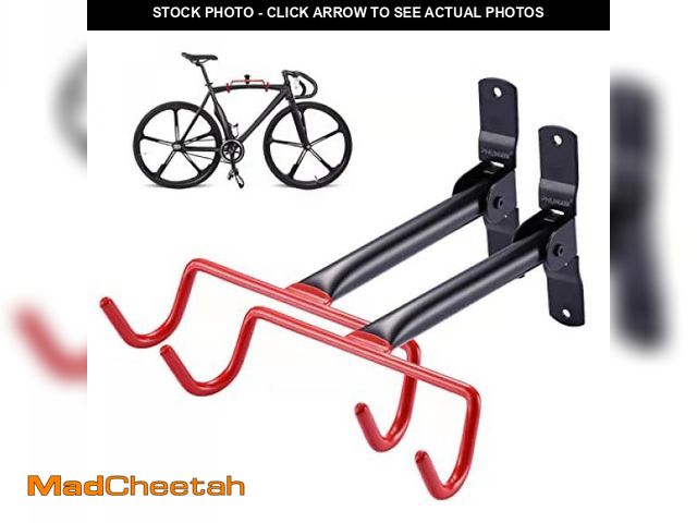 Lot 74-12330528 - PHUNAYA Wall Mount Bike Rack,Bike Hanger Horizontal,Bicycle Holder Heavy Duty,Garage Bike Storage,Ga...