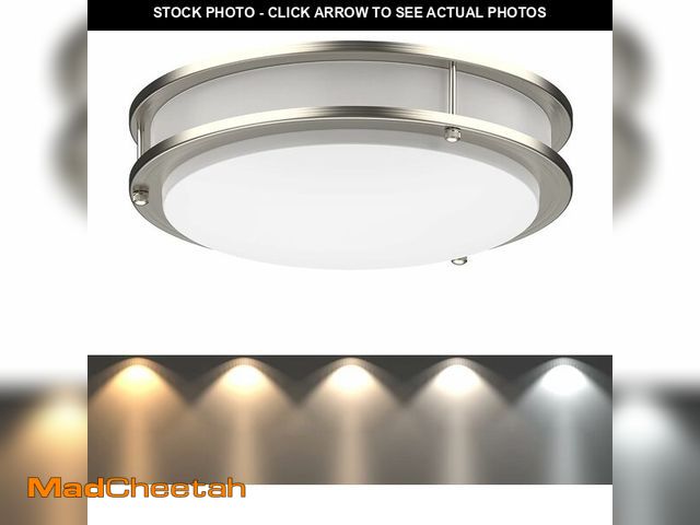 Lot 74-14597696 - DYMOND LED Ceiling Light Flush Mount Dimmable Adjustable Lighting from Warm White to Daylight 2700K ...