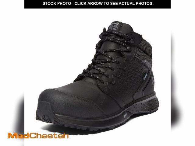 Lot 74-14214310 - Timberland PRO Men's Reaxion Mid Composite Safety Toe Waterproof Industrial Hiker Work Boot, Black/G...