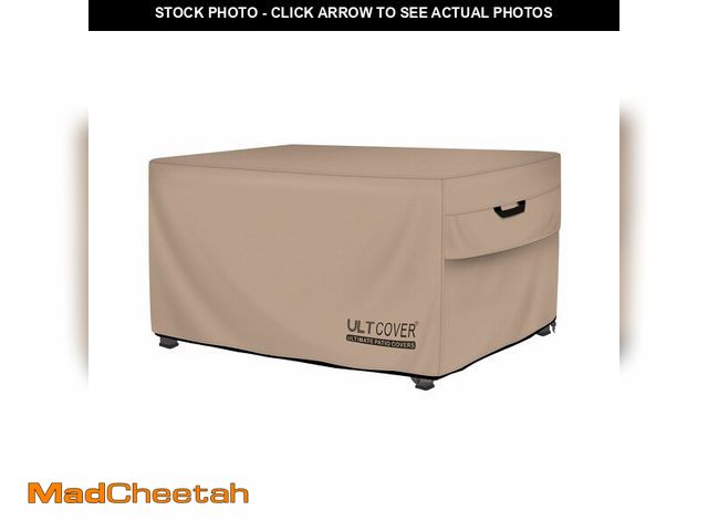 Lot 74-14273474 - ULTCOVER Rectangular Gas Fire Pit Table Cover 44x28 inch Waterproof Heavy Duty Firepit Cover - UNUSE...