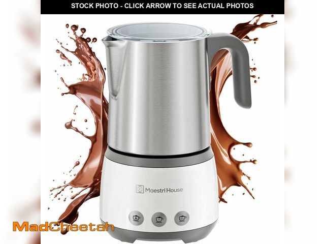 Lot 74-14150059 - Maestri House Milk Frother, 4-in-1 DualFro 400 Electric Milk Steamer and Frother, 16.9OZ 600W Smart ...