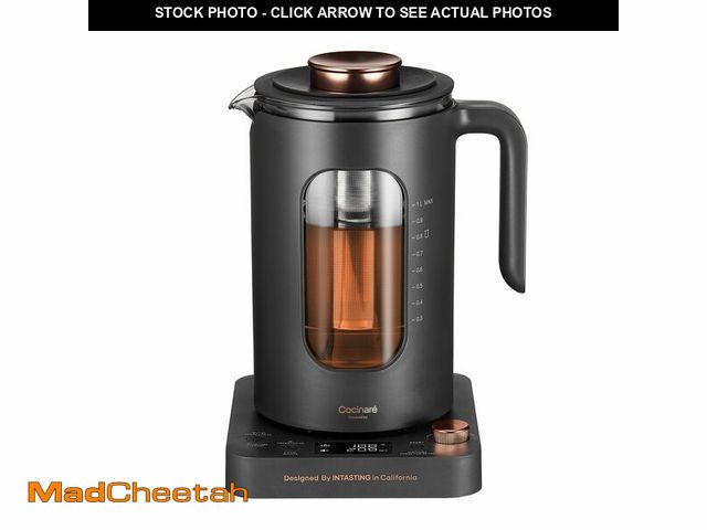 Lot 74-12876157 - Electric Tea Kettle, INTASTING Glass Electric Kettle with tea Infuser and Precise knob temperature c...