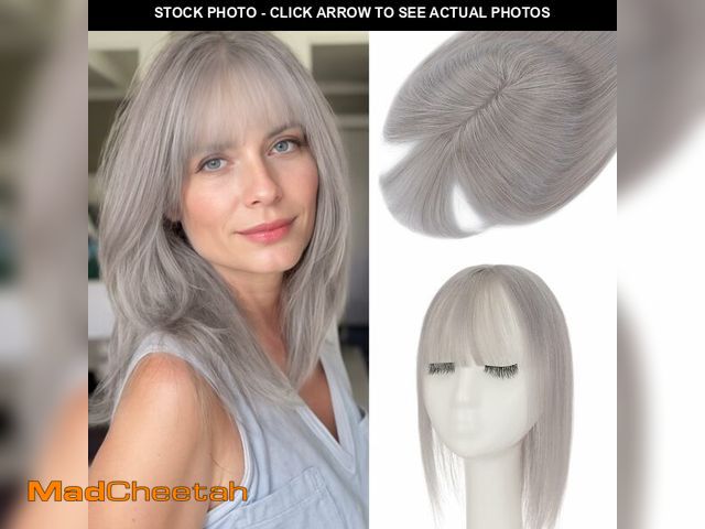 Lot 74-12716596 - Rich Choices Hair Toppers for Women Real Human Hair 360ÃÂ°3D Clip in Bangs 100% Remy Human Toppers ...