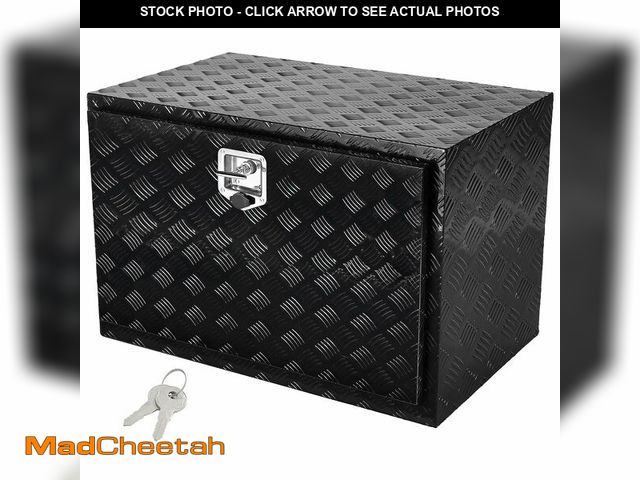 Lot 74-13563413 - VEVOR Underbody Truck Box, 48" x 24" x 24" Pickup Storage Box, Heavy Duty Aluminum Diamond Plate Too...