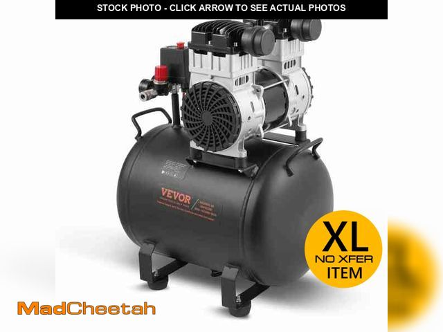 Lot 74-12996524 - VEVOR Air Compressor, 10 Gal. Steel Tank, 2 HP 5.3 CFM at 90 PSI Oil Free Air Compressor and Max 125...