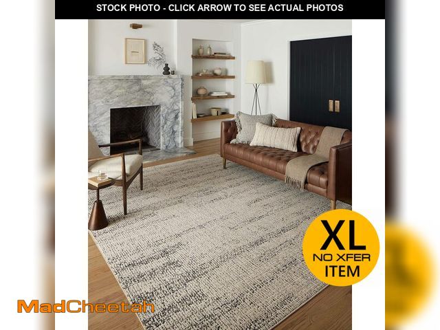 Lot 74-13075403 - Loloi Darby Collection DAR-02 Oatmeal/Charcoal 7'-10" x 10' Area Rug - UNUSED