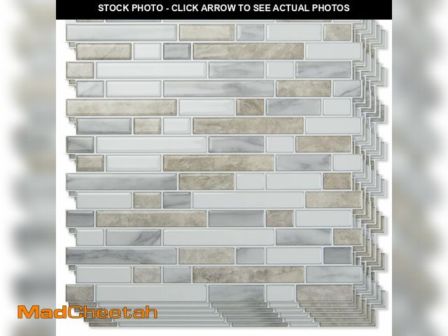 Lot 74-12969412 - Art3d 10-Sheet Heavy-Duty Peel and Stick Backsplash, Waterproof Wall Tiles Stick on Kitchen Backspla...
