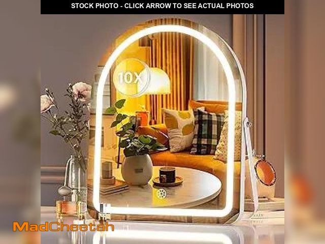 Lot 74-12125041 - Hasipu Vanity Mirror with Lights, 11"Ãâ 14" Arched LED Makeup Mirror, Lighted Makeup Mirror with ...