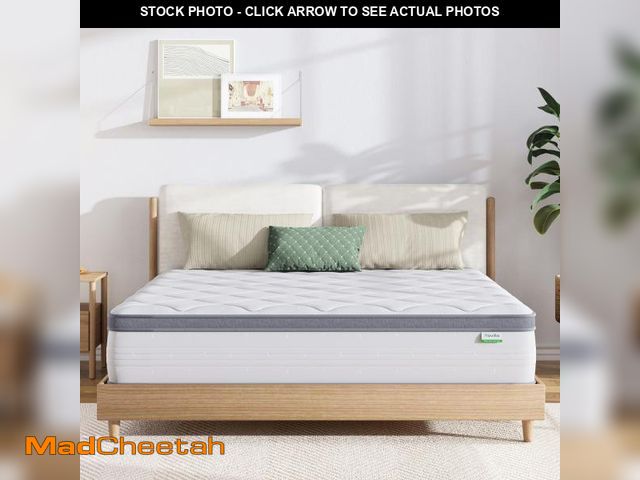 Lot 74-12289961 - Novilla Queen Mattress, 12 Inch Hybrid Mattress Queen with Comfort Foam,Innerspring Pillow Top Mattr...
