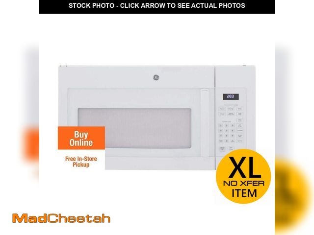 Lot 74-14447441 - GE 1.6 cu. ft. Over-the-Range Microwave in White JVM3160DFWW - UNUSED