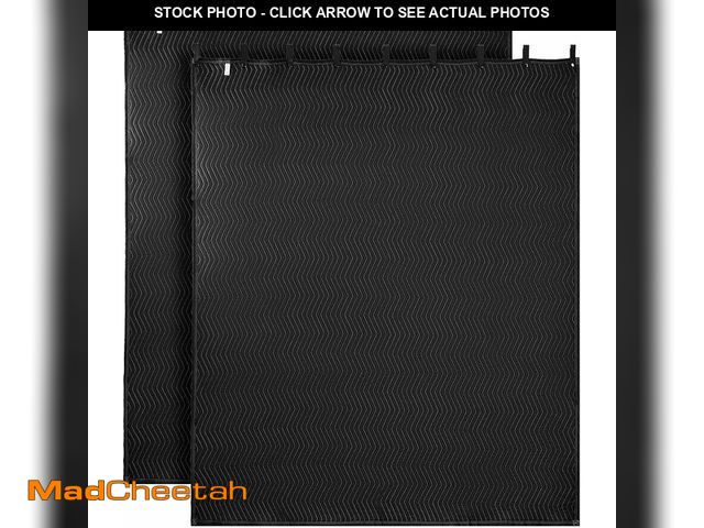 Lot 74-13734064 - VEVOR 2 Pcs Sound Dampening Blankets, Soundproof Curtains with 96 x 80 in, Soundproof Blanket with G...