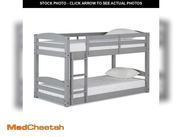 Lot 74-12389499 - Sierra Twin Over Twin Wood Bunk Bed, Converts Into 2 Twin Beds - UNUSED