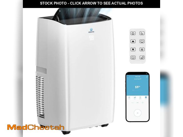 Lot 74-14560629 - IUDommy 14,000 BTU (ASHRAE) 9,000 BTU (DOE) Portable Air Conditioner Cools 700 sq. ft. w/ 4-Modes, W...