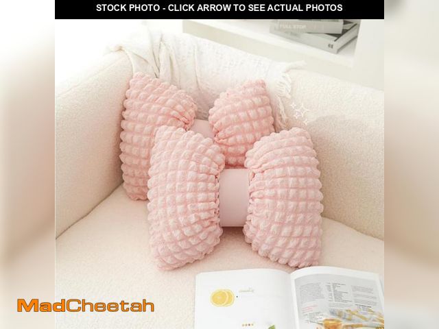 Lot 74-12400219 - UNWAAT 2 Pcs Bow Shaped Throw Pillow Bowknot Cushion Bow Lumbar Pillow Home Decorative Throw Pillows...