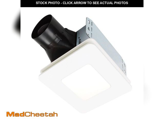 Lot 74-14449191 - Broan-NuTone Roomside Series 80 CFM 1.5 Sones Bathroom Exhaust Ventilation Fan with LED Light Energy...