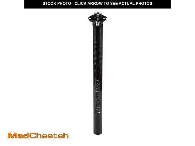 Lot 74-12973251 - HOPESPANNER Universal 31.6x400mm Carbon Fiber Pattern Gloss Black Bike Seat Posts Shock Absorbing Bi...