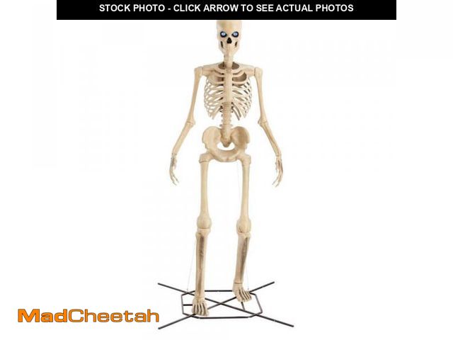 Lot 74-12255103 - Home Accents Holiday 12 ft. Grave &amp; Bones Giant-Sized Skelly with LifeEyesÃ¢âÂ¢ LCD Eyes H5 - ...
