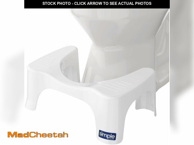Lot 74-13801711 - Squatty Potty Simple Curve Bathroom Toilet Stool 7" White - USED
