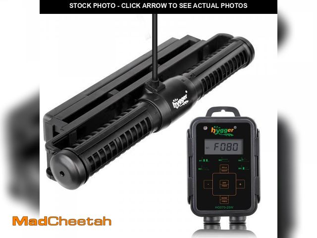 Lot 74-12116061 - Hygger Aquarium Wave Maker - Adjustable Cross Flow Pump with LED Display Controller, Magnetic DC 24V...