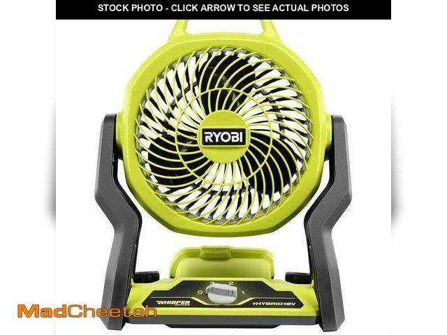 Lot 74-12804665 - RYOBI ONE+ 18V Cordless Hybrid WHISPER SERIES 7-1/2 in. Fan (Tool Only) - UNUSED