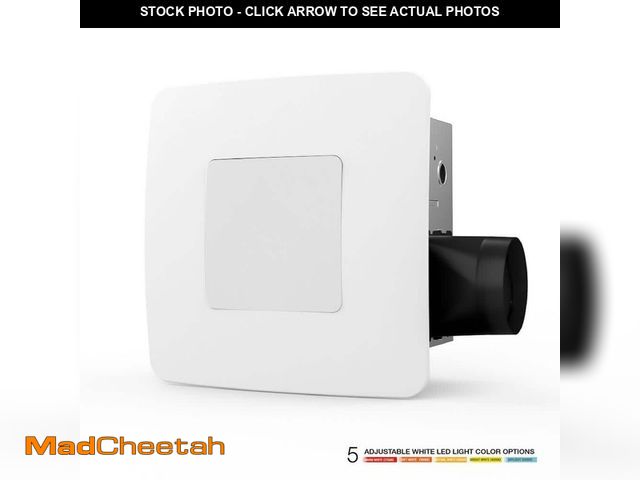 Lot 74-12994043 - ReVent 110 CFM Ceiling/Wall Mount Easy Roomside Installation Bathroom/Bath Exhaust Fan with 5 Level ...