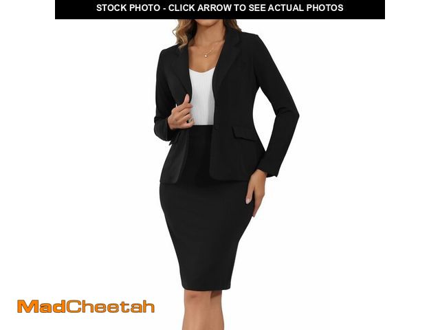 Lot 74-14270270 - MorwenVeo Women Casual 2 Piece Outfits Church Suit Set Long Sleeve Blazer and Pencil Skirt Set for W...